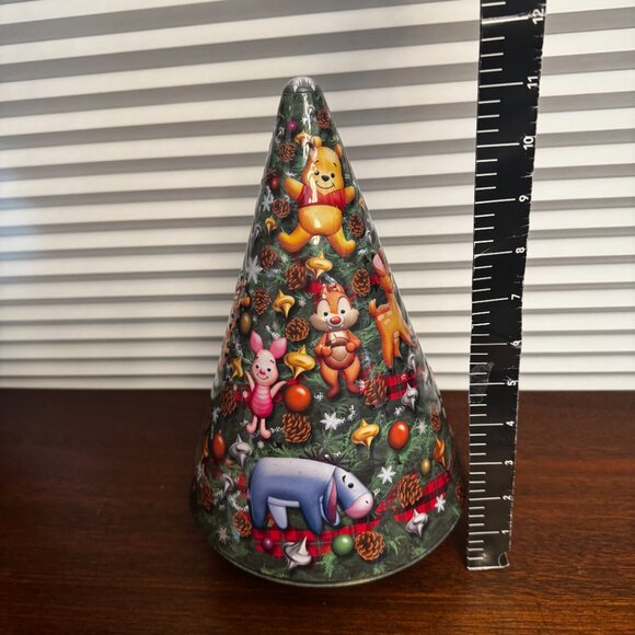 Disney Parks Mickey Metal Musical Christmas Tree Canister...